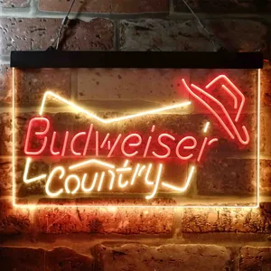Budweiser Country Cowboy Neon-Like LED Sign