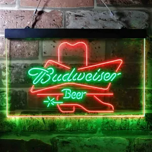 Budweiser Cowboy Boot Neon-Like LED Sign