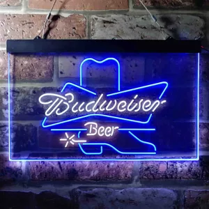 Budweiser Cowboy Boot Neon-Like LED Sign