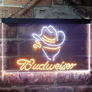Budweiser Cowboy Head Neon-Like LED Sign