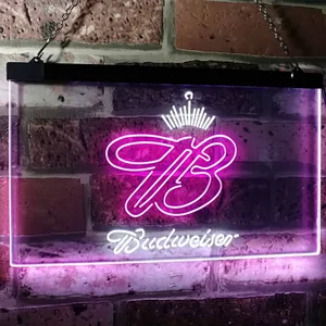 Budweiser Crowned B  Neon-Like LED Sign