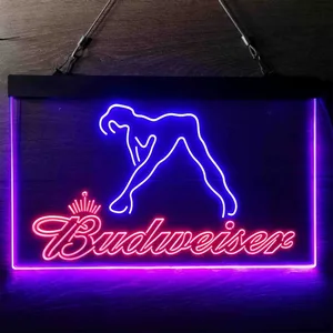 Budweiser Dancer Stripper Neon-Like LED Sign