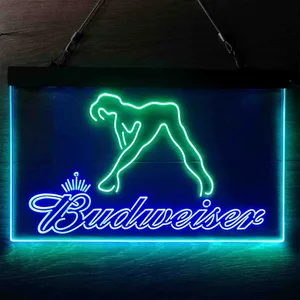 Budweiser Dancer Stripper Neon-Like LED Sign