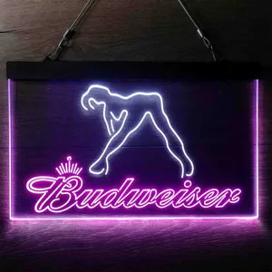 Budweiser Dancer Stripper Neon-Like LED Sign