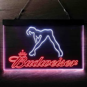 Budweiser Dancer Stripper Neon-Like LED Sign