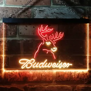Budweiser Deer 2 Neon-Like LED Sign