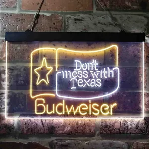 Budweiser Don't Mess With Texas Neon-Like LED Sign