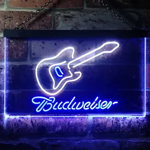 Budweiser Electric Guitar Neon-Like LED Sign