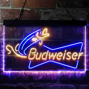 Budweiser Fish Bait Neon-Like LED Sign