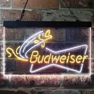 Budweiser Fish Bait Neon-Like LED Sign