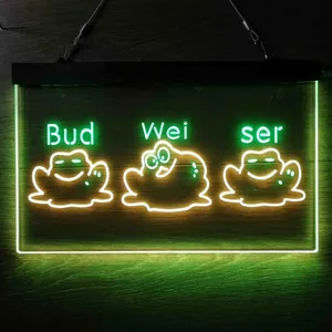 Budweiser Frog 2 Neon-Like LED Sign