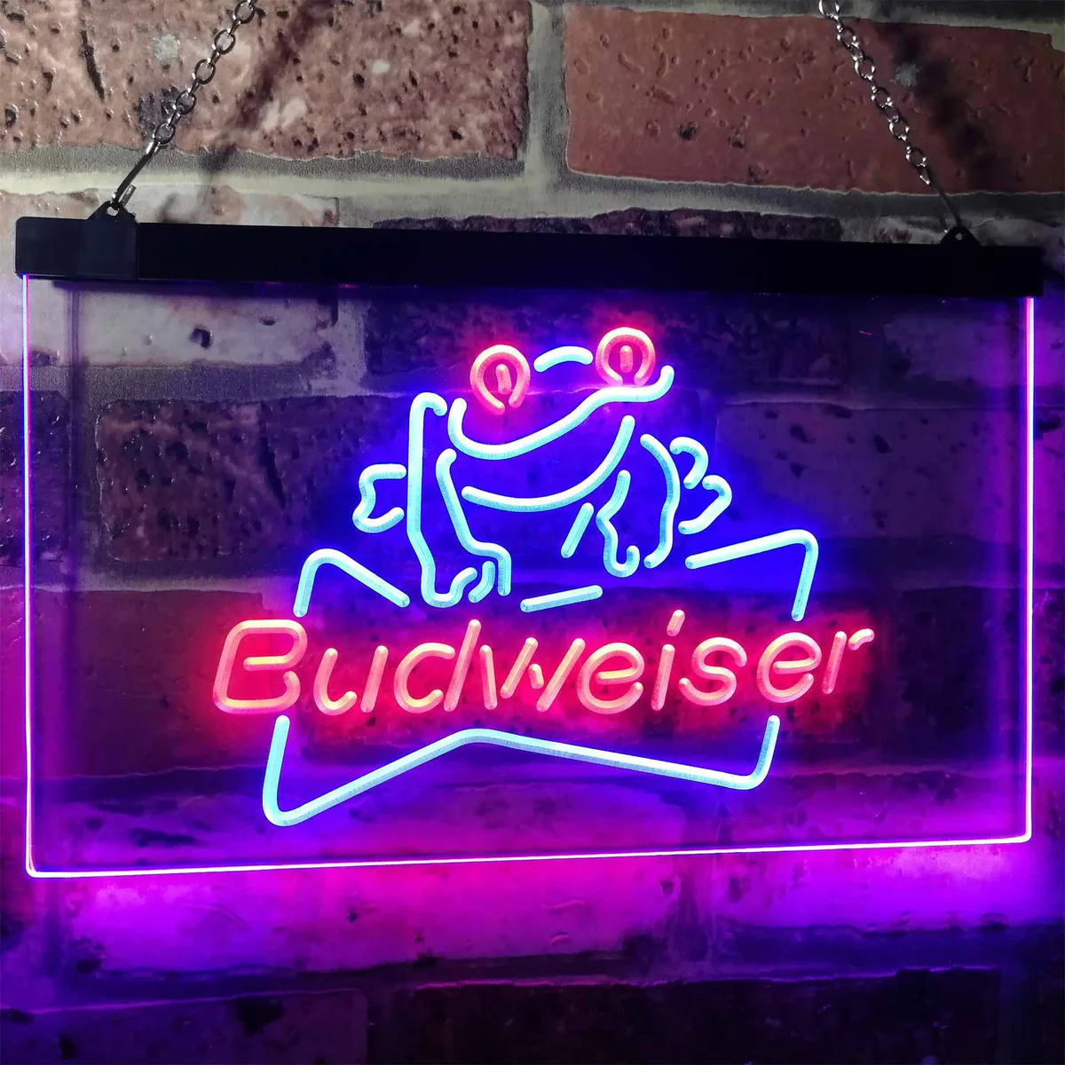 Budweiser Frog Neon-Like LED Sign