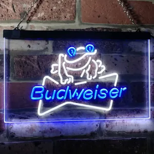 Budweiser Frog Neon-Like LED Sign