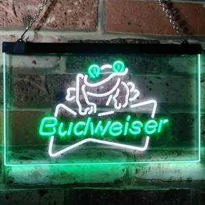 Budweiser Frog Neon-Like LED Sign