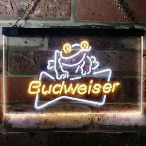 Budweiser Frog Neon-Like LED Sign