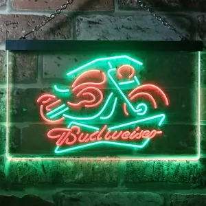 Budweiser Motorcycle Neon-Like LED Sign