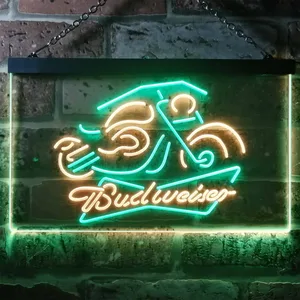 Budweiser Motorcycle Neon-Like LED Sign