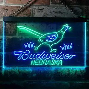 Budweiser Nebraska Bird Neon-Like LED Sign