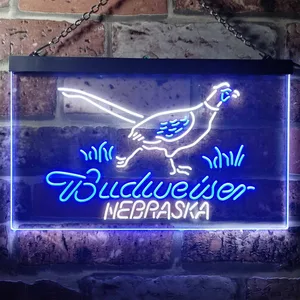 Budweiser Nebraska Bird Neon-Like LED Sign
