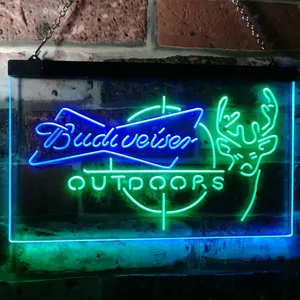Budweiser Outdoors Neon-Like LED Sign