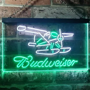 Budweiser Plane Neon-Like LED Sign
