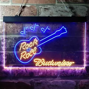 Budweiser Rock N Roll Neon-Like LED Sign