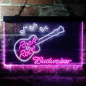 Budweiser Rock N Roll Neon-Like LED Sign