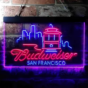 Budweiser San Francisco Cable Car Neon-Like LED Sign