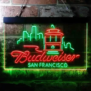 Budweiser San Francisco Cable Car Neon-Like LED Sign
