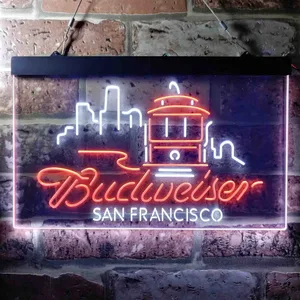 Budweiser San Francisco Cable Car Neon-Like LED Sign
