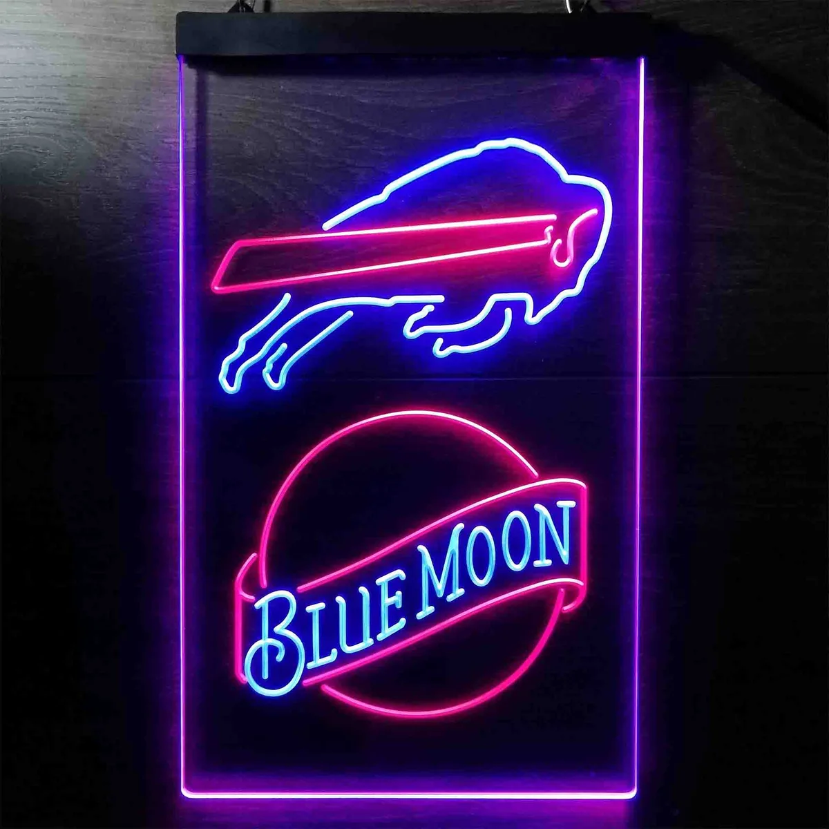 Buffalo Bills Blue Moon Neon-Like LED Sign