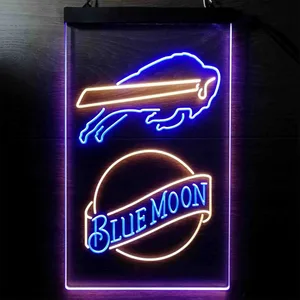 Buffalo Bills Blue Moon Neon-Like LED Sign