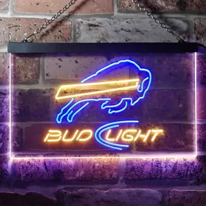 Buffalo Bills Bud Light Neon-Like LED Sign