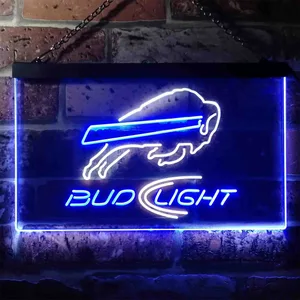Buffalo Bills Bud Light Neon-Like LED Sign