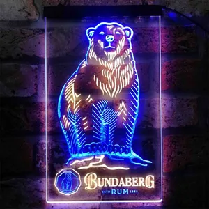 Bundaberg Rum Bear - Logo Neon-Like LED Sign