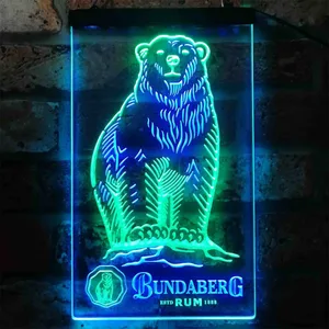 Bundaberg Rum Bear - Logo Neon-Like LED Sign