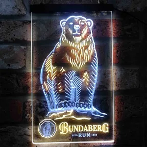 Bundaberg Rum Bear - Logo Neon-Like LED Sign
