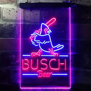 Busch Baseball Bird Neon-Like LED Sign