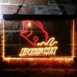Busch Bass Fish Neon-Like LED Sign
