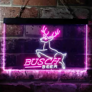 Busch Leaping Deer Neon-Like LED Sign