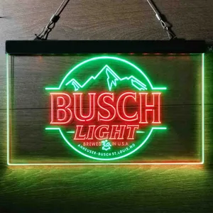 Busch Light Brewed in USA Neon-Like LED Sign