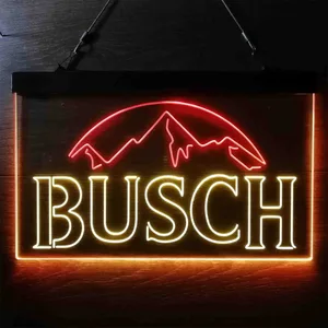 Busch Mountain White Neon-Like LED Sign