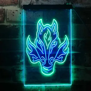 Calgary Flames Alternate Logo Neon-Like LED Sign