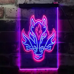 Calgary Flames Alternate Logo Neon-Like LED Sign