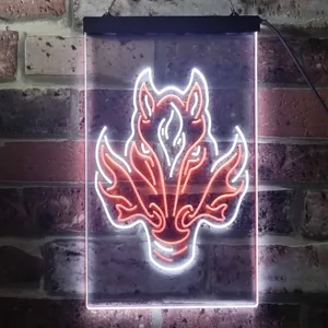 Calgary Flames Alternate Logo Neon-Like LED Sign