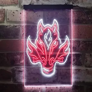 Calgary Flames Alternate Logo Neon-Like LED Sign
