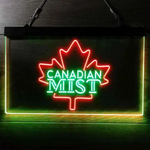Canadian Mist Maple Leaf Neon-Like LED Sign