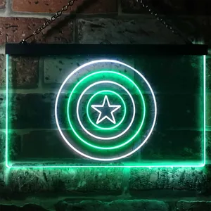Captain America Shield Neon-Like LED Sign