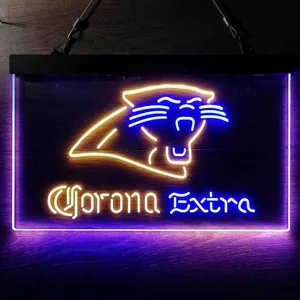 Carolina Panthers Corona Extra Neon-Like LED Sign