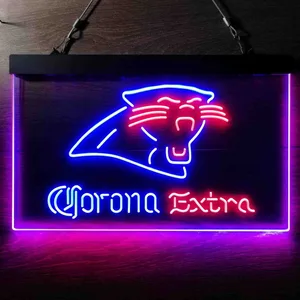 Carolina Panthers Corona Extra Neon-Like LED Sign